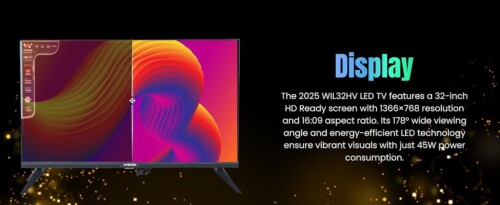 Wiscon 81.28cm 32inch HD Smart LED TV