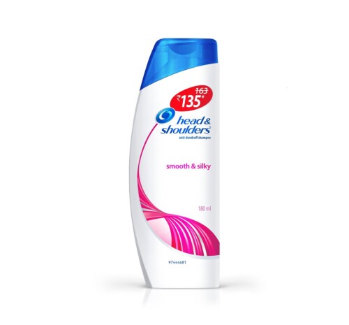 Head & Shoulders Smooth N Silky Anti-Dandruff Shampoo, 180ml Bottle Head & Shoulders Smooth N Silky Anti-Dandruff Shampoo, 180ml Bottle